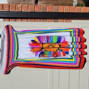 Bright Strapless Sundress